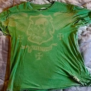 Green American customs affliction shirt